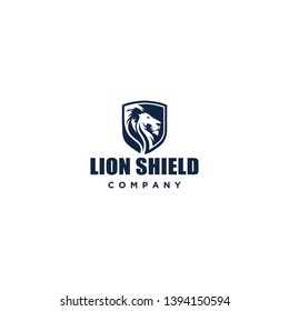 Lion shield logo modern design template ,Lion head logo ,Element for the brand identity ,Vector illustration EPS 10