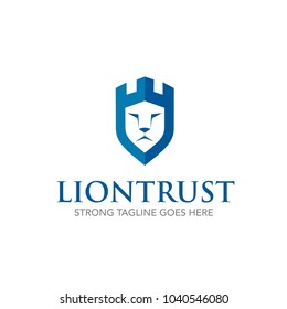 Lion Shield Logo Template