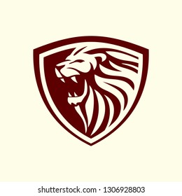 lion shield vector design 01