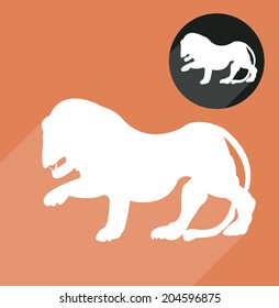 Lion silhouette