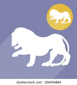 Lion silhouette