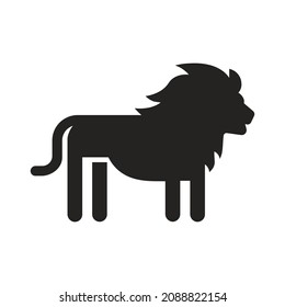 lion silhouette illustration. vector, background, icon. very suitable for use in logos, websites, applications, apps and more.