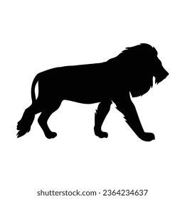 The Lion Silhouette Lion's Shadow logo design