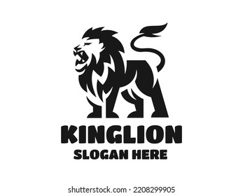 Lion Silhouette Premium Logo Illustration