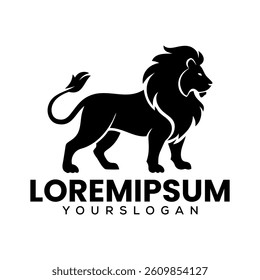 Lion Silhouette type business logo, New Creative logo
