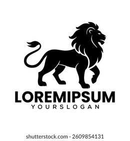 Lion Silhouette type business logo, New Creative logo