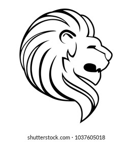 lion silhouette vector