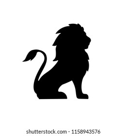 Lion silhouette vector 