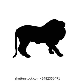 Lion Silhouette Vector EPS 10 File Format