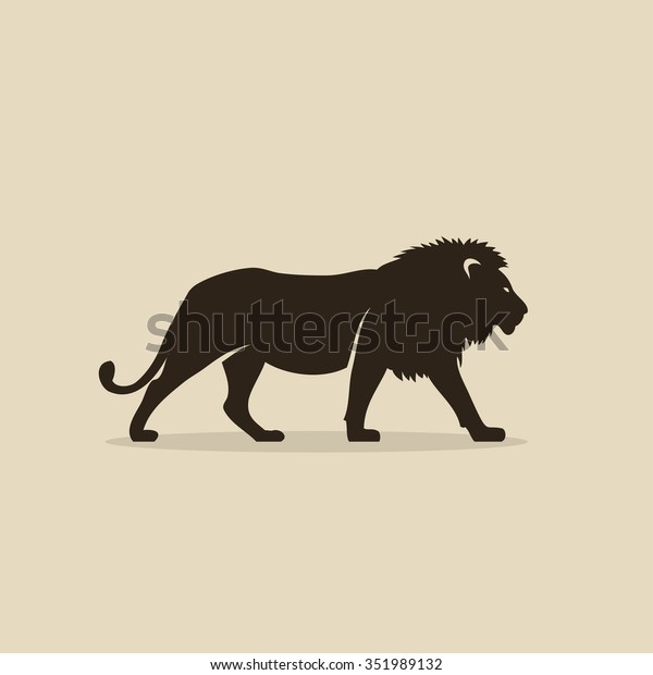 ライオンのシルエット ベクターイラスト のベクター画像素材