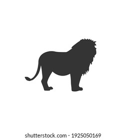 Lion Silhouette Vector On A White Background