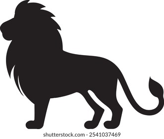 Lion silhouette vecytor art design 