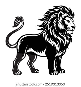 Lion silhouette victor art illustration file eps
