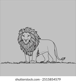 lion silhouettes vector desgin eps