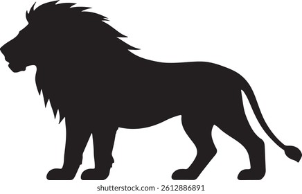 Lion Silhouettes vector set design illustration