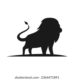 lion silhoutte icon for logo