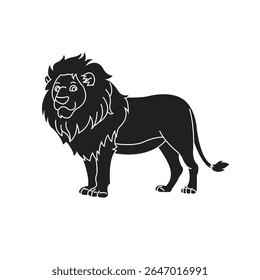 lion silhoutte vector art design