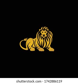 El león está sentado, diseño del logo del león