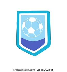 lion soccer emblem cartoon. eagle star, stripes colors, championship victory lion soccer emblem sign. isolated symbol vector illustration