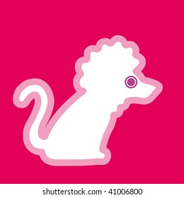 a lion with a soft outline