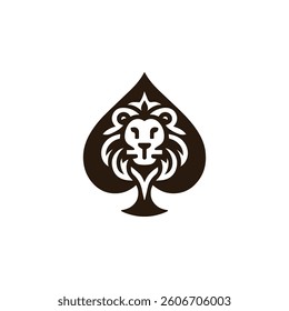Lion Spades Logo for sale.
