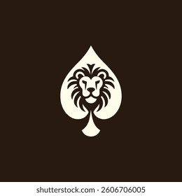 Lion Spades Logo for sale.