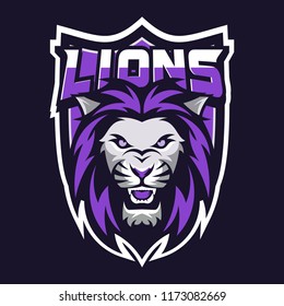 Lion Sport Logo Vector Template