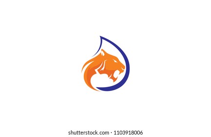 lion and springs logo vector