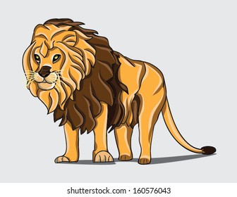 lion standing