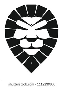 Lion Stencil Cliche Vector