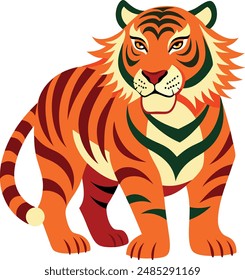 lion Stricker vector design with a white background