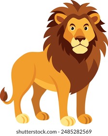 lion Stricker vector with a white background 