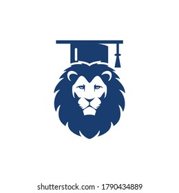 Diseño del logo vectorial de los estudiantes de León. Concepto del logo de la academia de León.