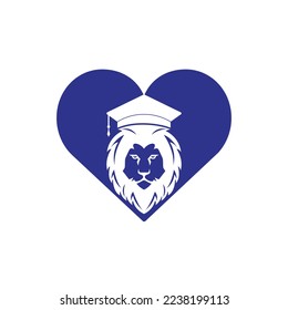 Diseño del logo vectorial de los estudiantes de León. Concepto del logo de la academia de León.
