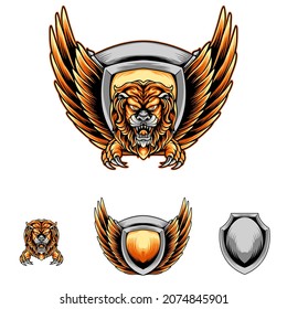 Lion With Swing Mascot for your business or merchandise