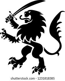 Similar Images, Stock Photos & Vectors of Lion Rampant 3 - 94694875 ...