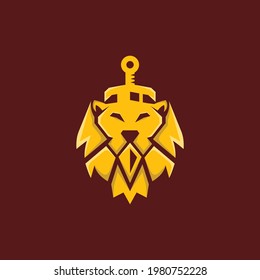 Lion Sword Creative Logo Design
