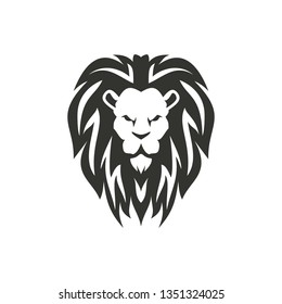 Lion symbol isolated on white background.