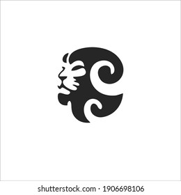 Lion Symbol Logo. Tattoo Design. Vector Illustration.