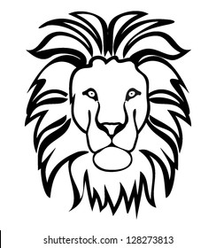 Lion Symbol Outline