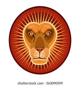 lion symbol of the sun 