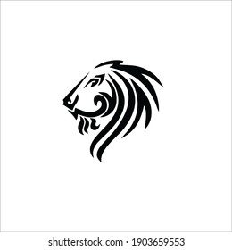 Lion Symbol. Tribal Tattoo Design. Vector Illustration.