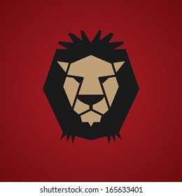 Lion symbol, vector illustration