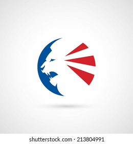Lion symbol - vector illustration