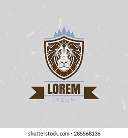 Lion symbol. Vector illustration