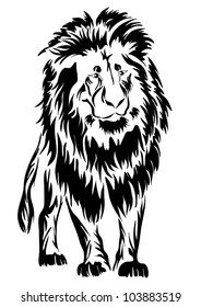 Lion. tattoo.