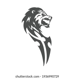 Vectores de tatuaje de león 10
