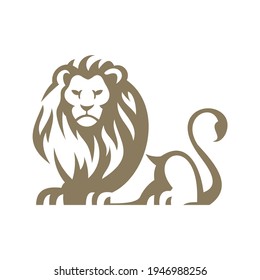 Lion Template Lion Silhouette Vector Template Stock Vector (Royalty ...