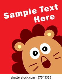 lion text here