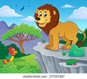 Lion theme image 1 - eps10 vector illustration.